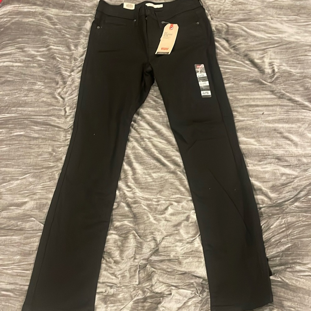Black denim jeans